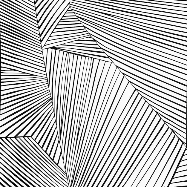 Lijnwerk Stralende rechte lijnen Kunstzinnige stijl Abstract ontwerp