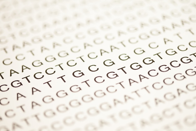 Lijst met DNA-analyse in hoofdletters