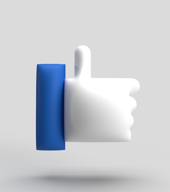 Photo like hand finger blue white color thumb up symbol decoration ornament social media icon network web