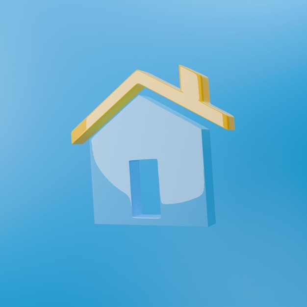 Photo like icon 3d vector illustration home symbol