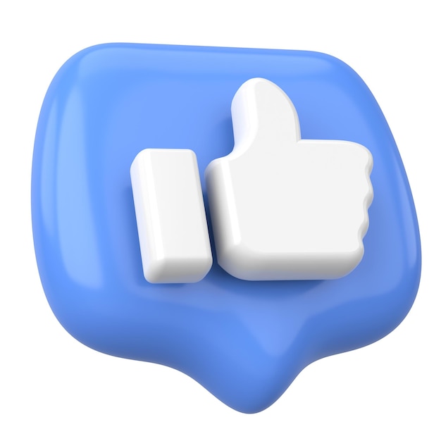 いいねアイコン いいねボタン 3Dイラスト