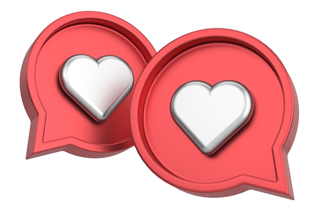 Photo like icon like button 3d illustration