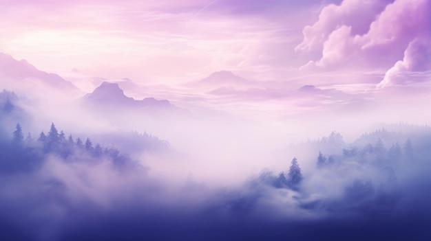 Lilac Color Fog Background