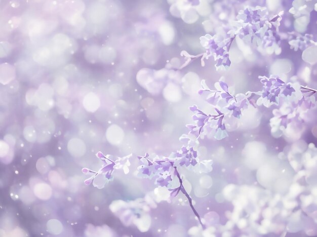 Lilac dreams bokeh pattern on ombre lilac mosaic background