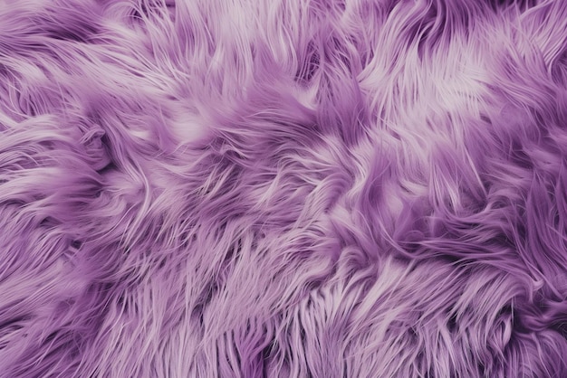 Foto texture di pelliccia finta lilac con fibre pronunciate