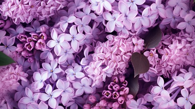 Lilac floral background