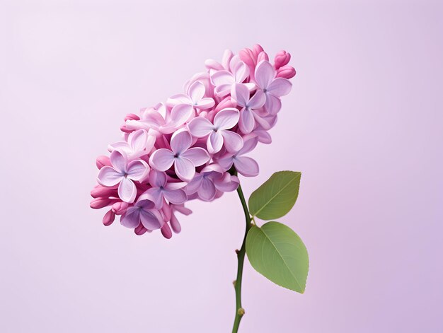 Lilac flower in studio background single lilac flower Beautiful flower images