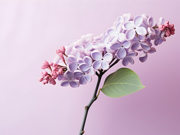 Lilac flower in studio background single lilac flower Beautiful flower images