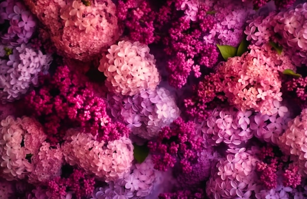 Lilac flower wall stock video and royaltyfree footage