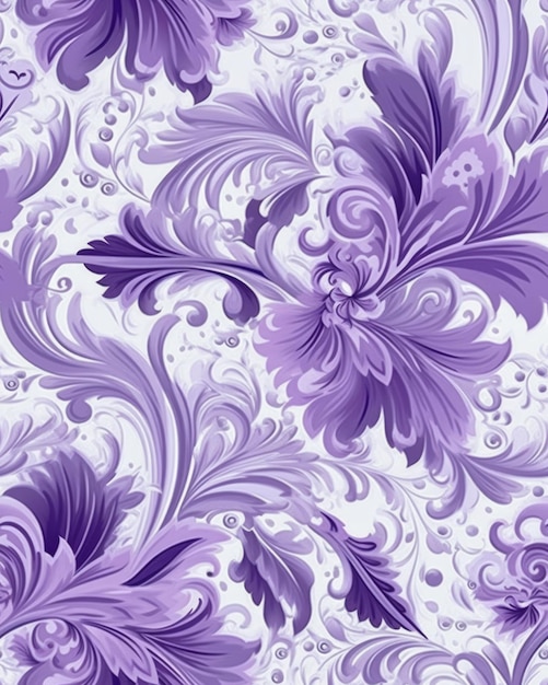 Lilac flowers watercolor drawings seamless pattern for textiles fabrics souvenirs packaging and greeting cards ai generative