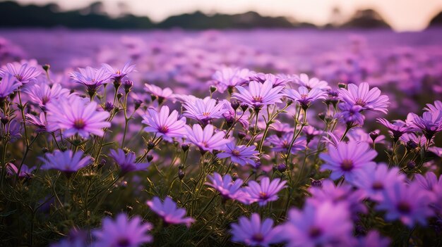 Photo lilac purple flower