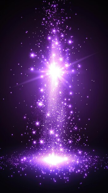 Lilac stars on a dark background space wallpaper purple sparkles vertical screensaver