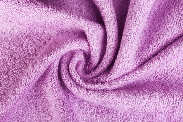 Lilac terry cloth texture, closeup