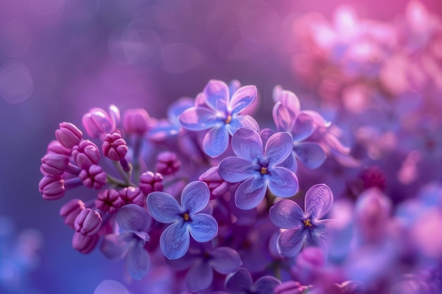 Lilacbloemen in volle bloei Delicate bloemelijke elegantie