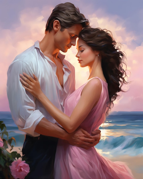 Photo lilah qamar patricia style romance painting