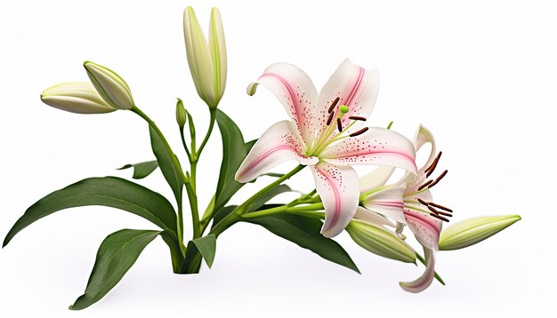 Photo lily elevation side view