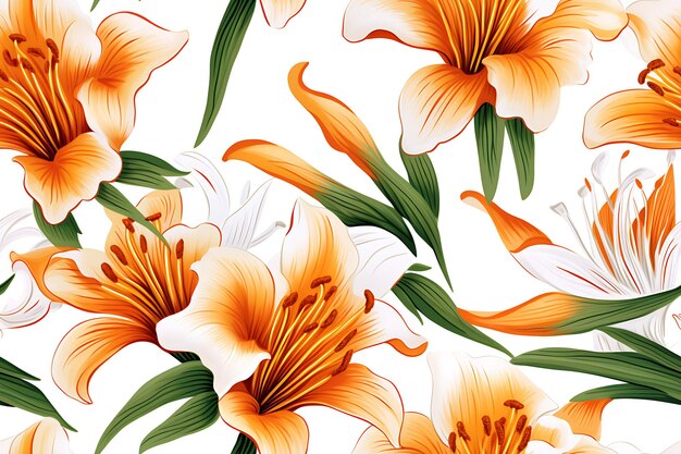 lily flower illustration pettern pettern art