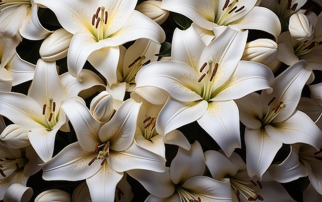 Lily flowers background