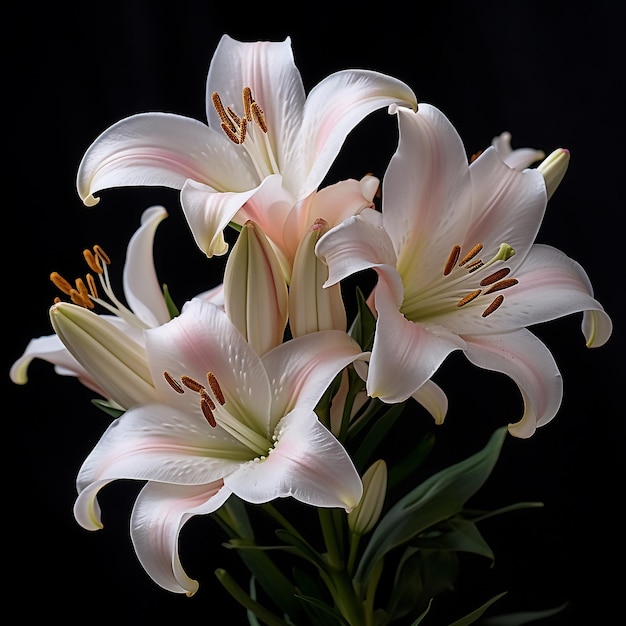 Photo lily flowers