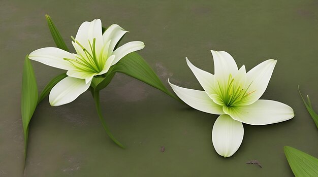 Lily in the Spotlight Isolated Beauty on a White Background