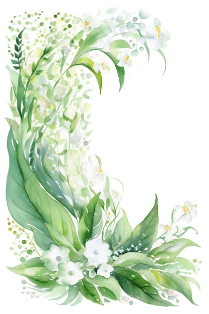 Lily of the valley flower border