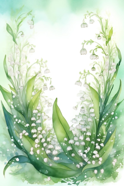 Lily of the valley wallpaper