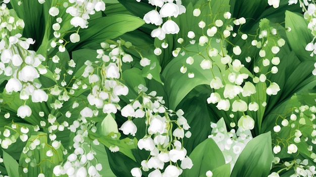 Lily of the valley wallpaper