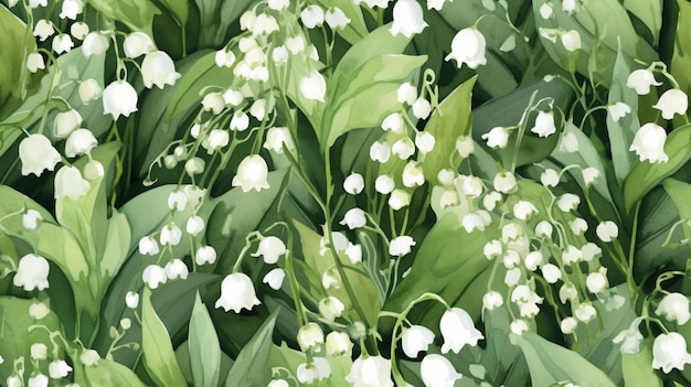 Lily of the valley wallpaper