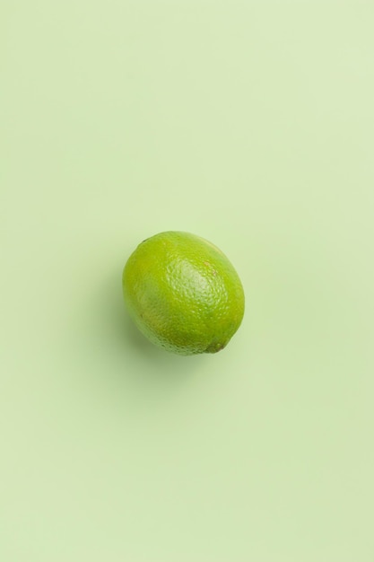 Lime on a green background