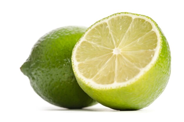 Lime and half of lime isolated