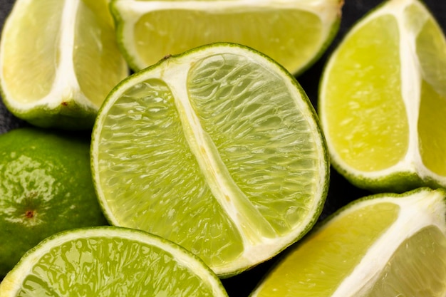 Lime halves close up Natural cold remedy