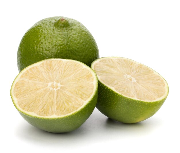 Photo lime isolated on white background