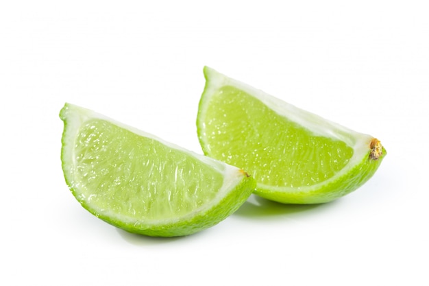 Lime isolated on white background