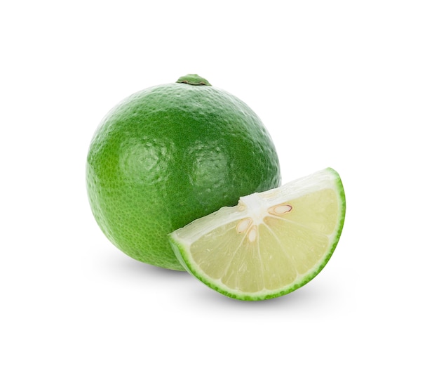 Lime isolated on white background