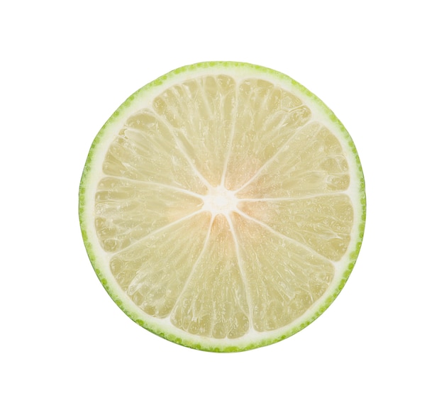 Photo lime isolated on white background