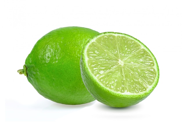 Lime isolated on white background