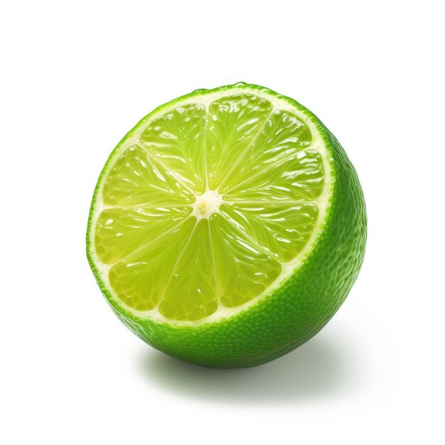 Lime Isolated on White Background