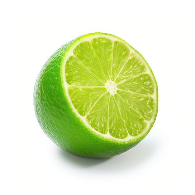 Lime Isolated on White Background