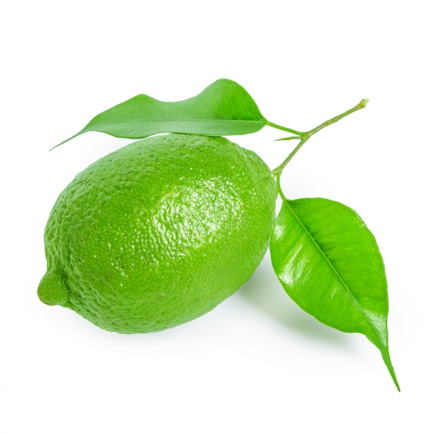 Lime isolated on white 