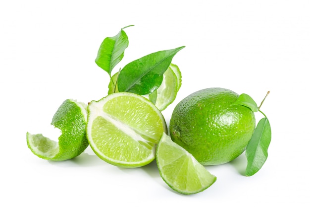 Lime isolated on white