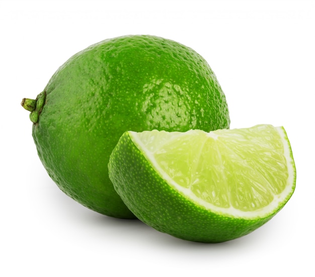 Photo lime isolated on white