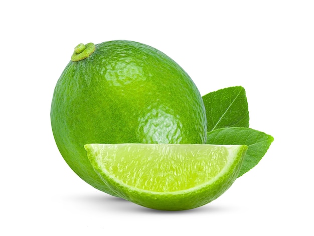 Lime isolated on white