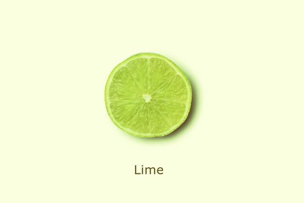 Lime minimalisme fruit concept