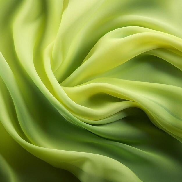 Photo lime silk waves