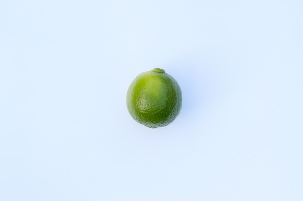 Lime on the white background