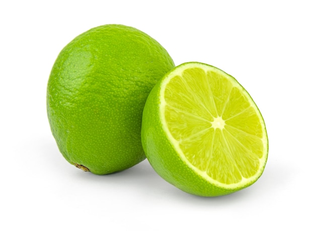 Lime on white