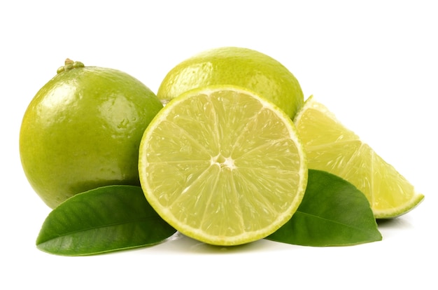 Lime on white