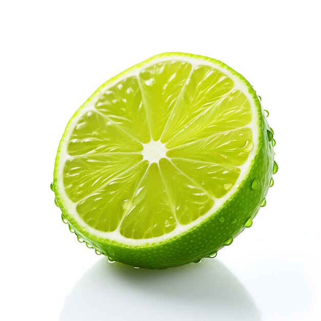 Limes fruit on white background