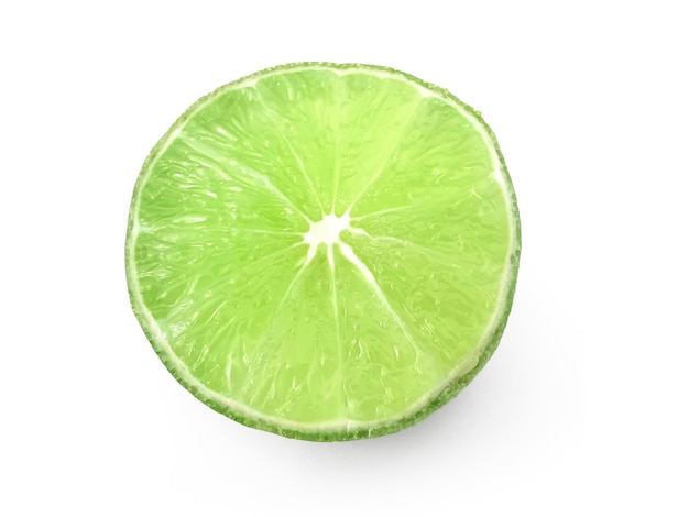 Limes geïsoleerd op de witte achtergrond
