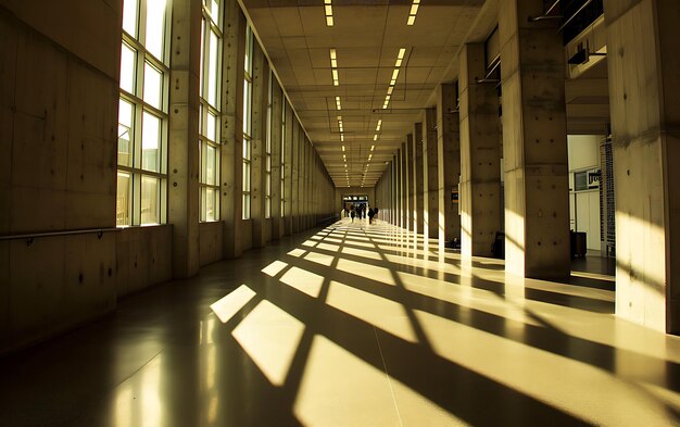 Photo liminal sliminal space tall ceilings long hallways pace tall ceilings long hallways